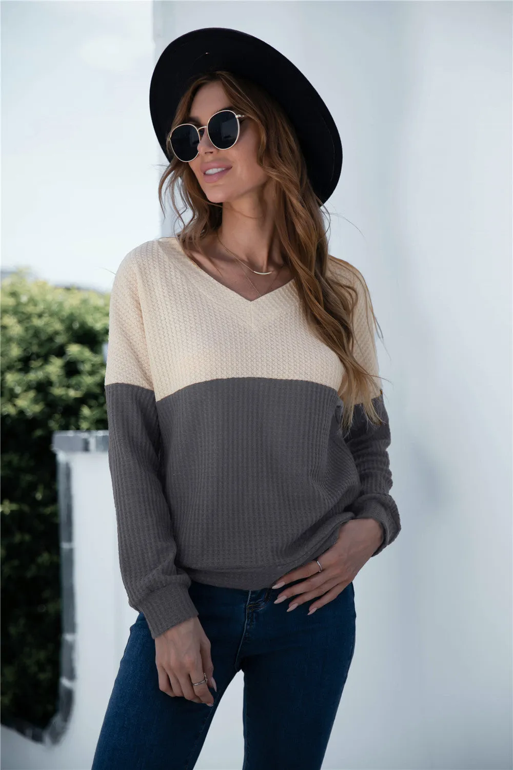 Two Tone Lux Sweater