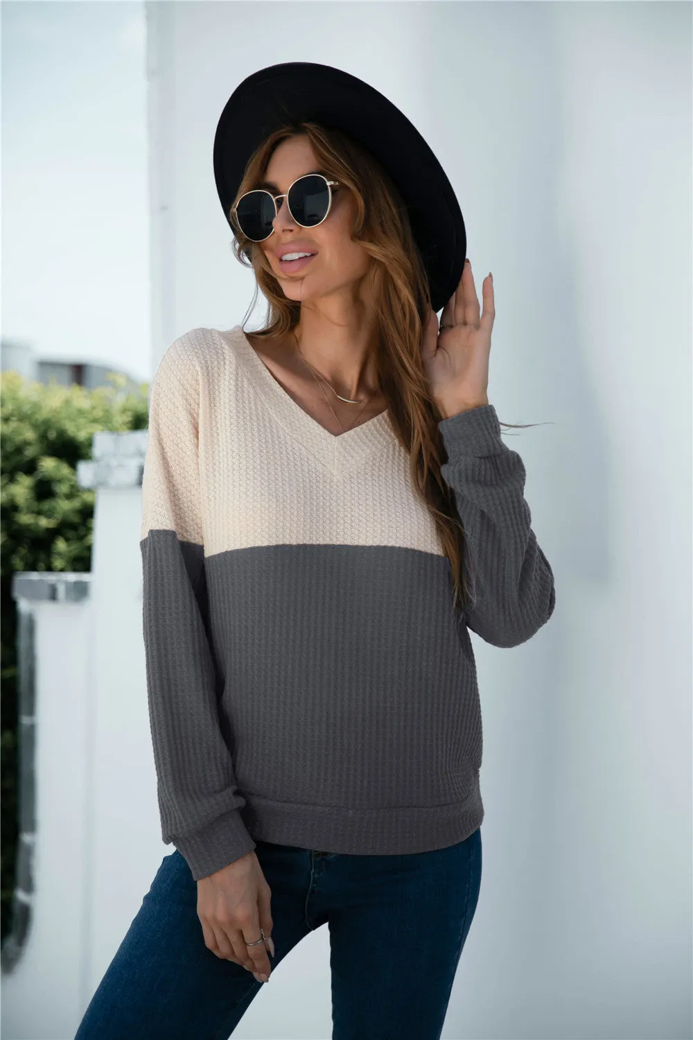 Two Tone Lux Sweater