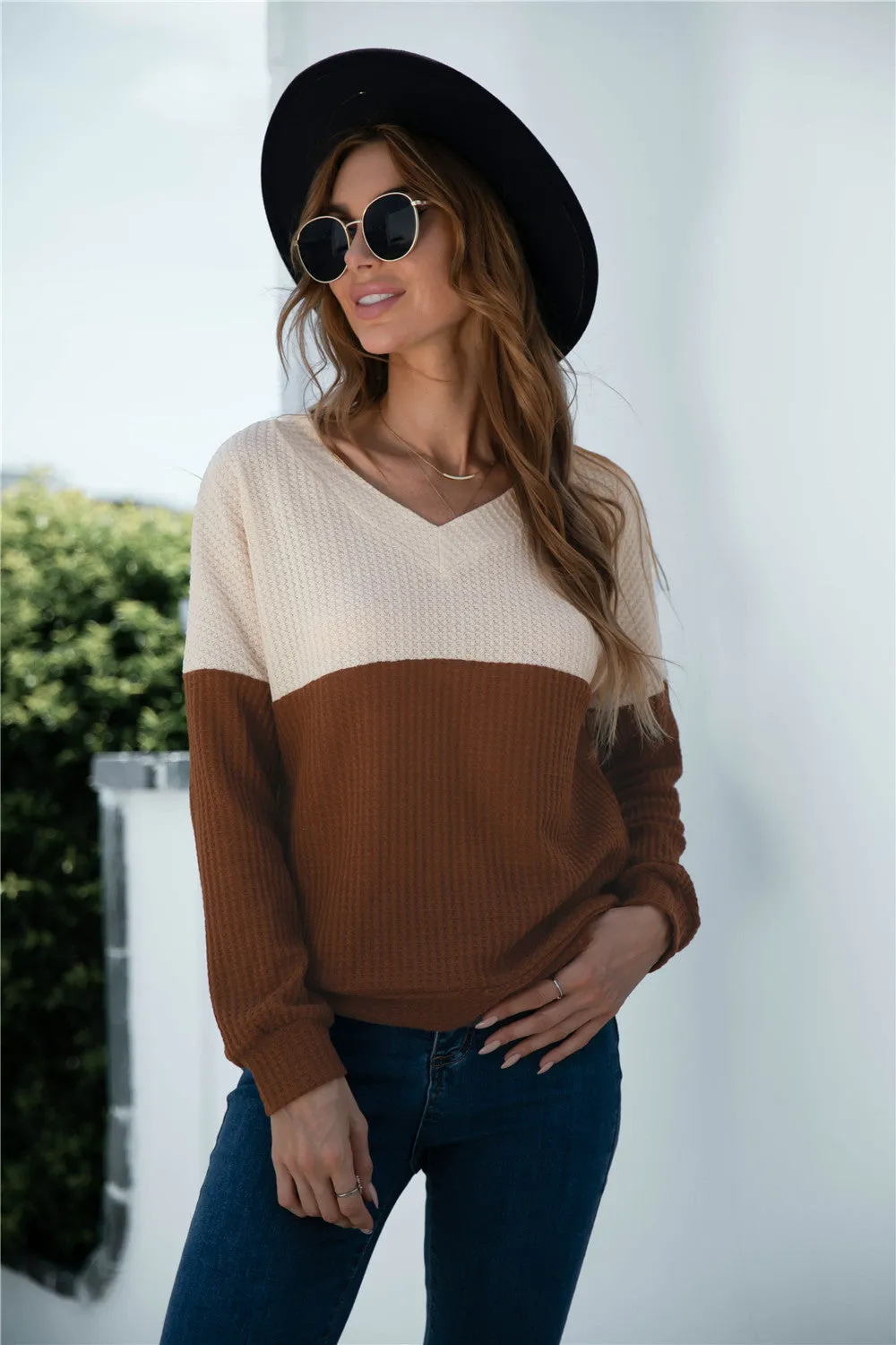 Two Tone Lux Sweater