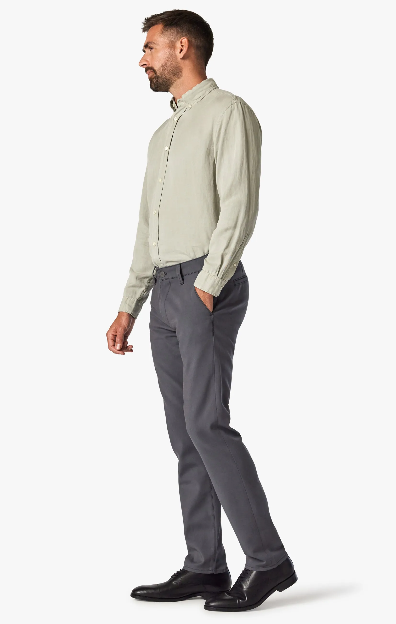 Verona Chino Pants In Iron High Flyer