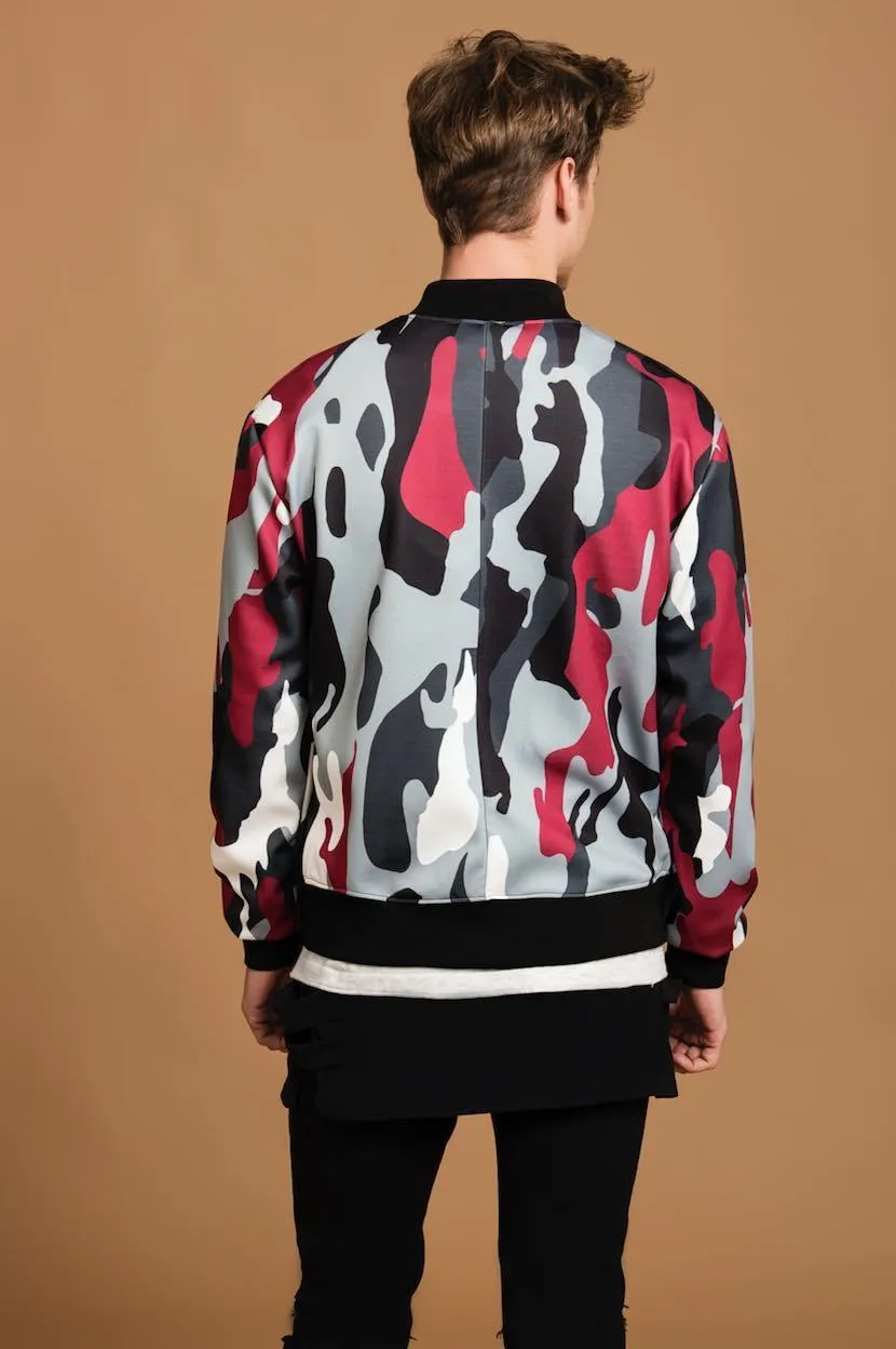 Wilt Men's Camo Print Bomber Jacket