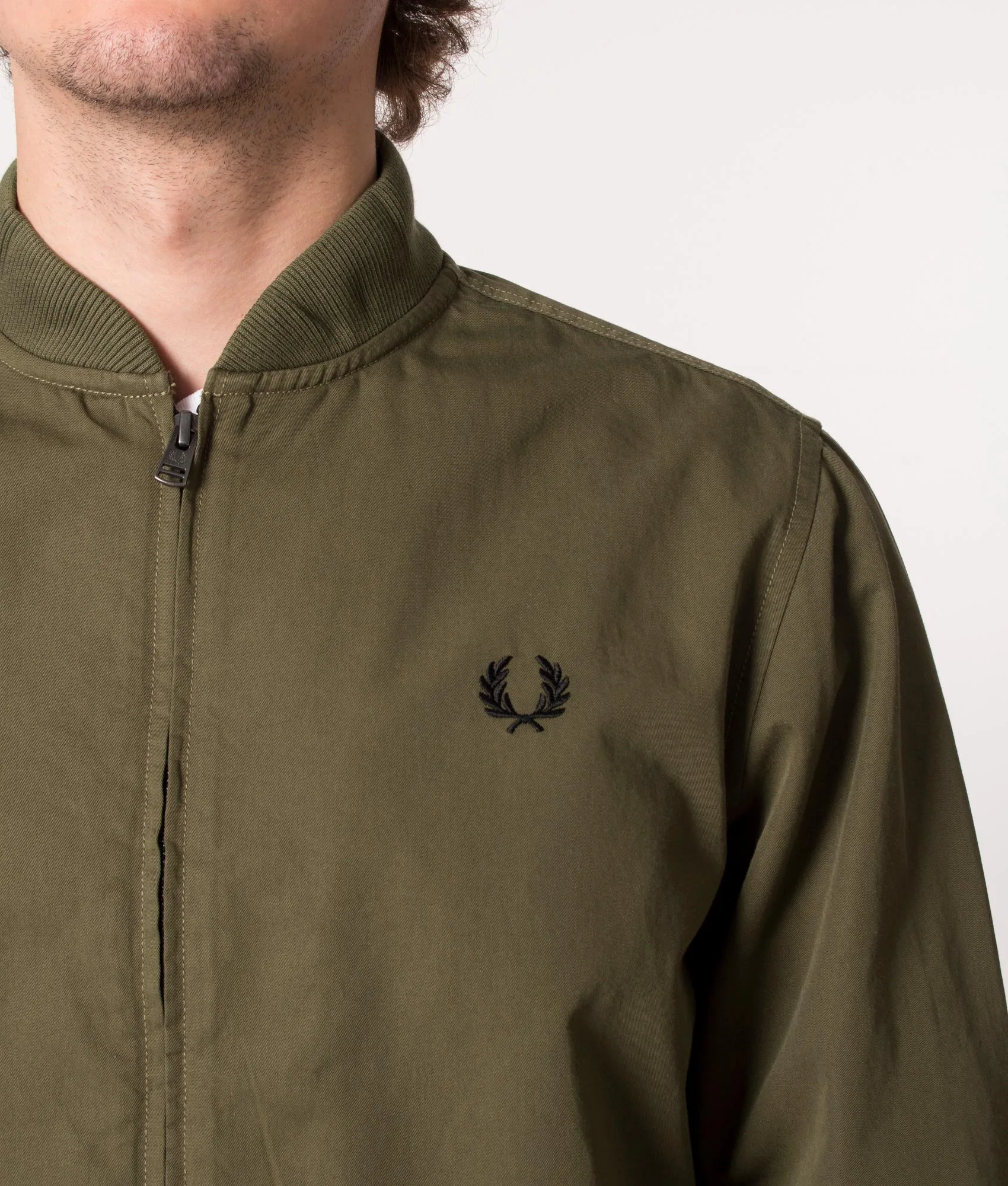 Zip Through Bomber Overshirt